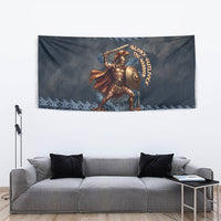 Trojan War Glory Outlives Warrior Tapestry Spartan Achilles Warrior Battle Greek