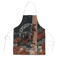 Trojan War Horse Entered Burned Apron Greek Wooden Trojan Horse Spartan Warrior