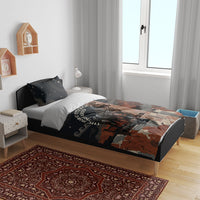 Trojan War Horse Entered Burned Bedding Set Greek Wooden Trojan Horse Spartan Warrior