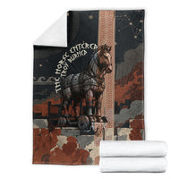 Trojan War Horse Entered Burned Blanket Greek Wooden Trojan Horse Spartan Warrior