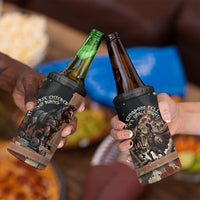 Trojan War Horse Entered Burned 4 in 1 Can Cooler Tumbler Greek Wooden Trojan Horse Spartan Warrior