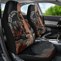 Trojan War Horse Entered Burned Car Seat Cover Greek Wooden Trojan Horse Spartan Warrior