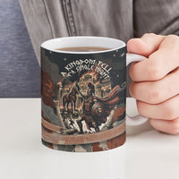 Trojan War Horse Entered Burned Ceramic Mug Greek Wooden Trojan Horse Spartan Warrior