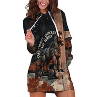 Trojan War Horse Entered Burned Hoodie Dress Greek Wooden Trojan Horse Spartan Warrior