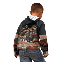 Trojan War Horse Entered Burned Kid Hoodie Greek Wooden Trojan Horse Spartan Warrior