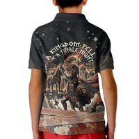 Trojan War Horse Entered Burned Kid Polo Shirt Greek Wooden Trojan Horse Spartan Warrior