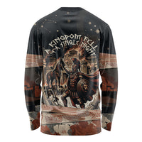 Trojan War Horse Entered Burned Long Sleeve Shirt Greek Wooden Trojan Horse Spartan Warrior