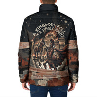 Trojan War Horse Entered Burned Padded Jacket Greek Wooden Trojan Horse Spartan Warrior