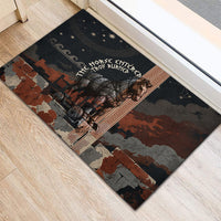 Trojan War Horse Entered Burned Rubber Doormat Greek Wooden Trojan Horse Spartan Warrior