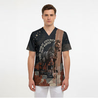 Trojan War Horse Entered Burned Scrub Top Greek Wooden Trojan Horse Spartan Warrior
