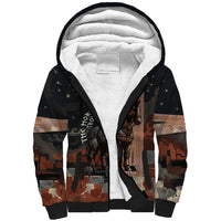 Trojan War Horse Entered Burned Sherpa Hoodie Greek Wooden Trojan Horse Spartan Warrior