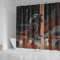 Trojan War Horse Entered Burned Shower Curtain Greek Wooden Trojan Horse Spartan Warrior