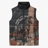 Trojan War Horse Entered Burned Sleeveless Puffer Jacket Greek Wooden Trojan Horse Spartan Warrior