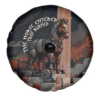 Trojan War Horse Entered Burned Spare Tire Cover Greek Wooden Trojan Horse Spartan Warrior