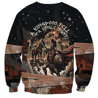 Trojan War Horse Entered Burned Sweatshirt Greek Wooden Trojan Horse Spartan Warrior