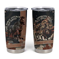 Trojan War Horse Entered Burned Tumbler Cup Greek Wooden Trojan Horse Spartan Warrior