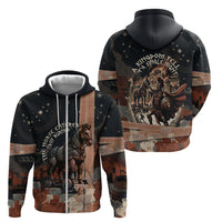 Trojan War Horse Entered Burned Zip Hoodie Greek Wooden Trojan Horse Spartan Warrior