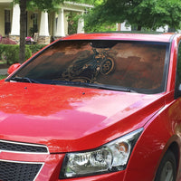 Achilles Iliad Greek Hero Legend Auto Sun Shade Trojan War Spartan Warrior Spear Graphic Art