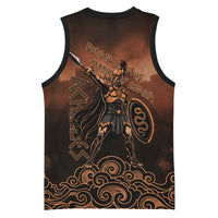 Achilles Iliad Greek Hero Legend Basketball Jersey Trojan War Spartan Warrior Spear Graphic Art