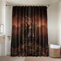 Achilles Iliad Greek Hero Legend Bathroom Set Trojan War Spartan Warrior Spear Graphic Art