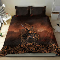 Achilles Iliad Greek Hero Legend Bedding Set Trojan War Spartan Warrior Spear Graphic Art