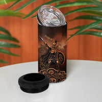 Achilles Iliad Greek Hero Legend 4 in 1 Can Cooler Tumbler Trojan War Spartan Warrior Spear Graphic Art