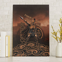Achilles Iliad Greek Hero Legend Canvas Wall Art Trojan War Spartan Warrior Spear Graphic Art
