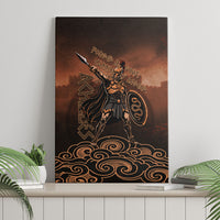 Achilles Iliad Greek Hero Legend Canvas Wall Art Trojan War Spartan Warrior Spear Graphic Art
