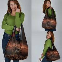 Achilles Iliad Greek Hero Legend Grocery Bag Trojan War Spartan Warrior Spear Graphic Art