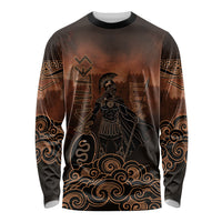 Achilles Iliad Greek Hero Legend Long Sleeve Shirt Trojan War Spartan Warrior Spear Graphic Art