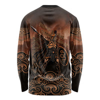 Achilles Iliad Greek Hero Legend Long Sleeve Shirt Trojan War Spartan Warrior Spear Graphic Art