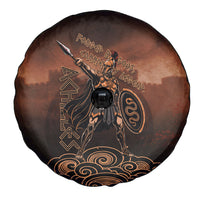 Achilles Iliad Greek Hero Legend Spare Tire Cover Trojan War Spartan Warrior Spear Graphic Art
