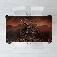 Achilles Iliad Greek Hero Legend Tablecloth Trojan War Spartan Warrior Spear Graphic Art