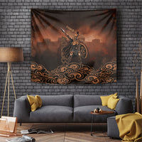 Achilles Iliad Greek Hero Legend Tapestry Trojan War Spartan Warrior Spear Graphic Art