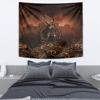 Achilles Iliad Greek Hero Legend Tapestry Trojan War Spartan Warrior Spear Graphic Art