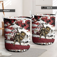 Hector Iliad Stood For Troy Laundry Basket Ancient Greek Trojan Prince Hector Sword Shield Battle