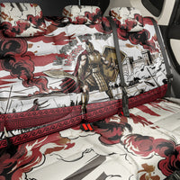 Hector Iliad Stood For Troy Back Car Seat Cover Ancient Greek Trojan Prince Hector Sword Shield Battle