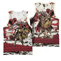 Hector Iliad Stood For Troy Basketball Jersey Ancient Greek Trojan Prince Hector Sword Shield Battle