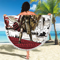 Hector Iliad Stood For Troy Beach Blanket Ancient Greek Trojan Prince Hector Sword Shield Battle