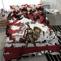 Hector Iliad Stood For Troy Bedding Set Ancient Greek Trojan Prince Hector Sword Shield Battle
