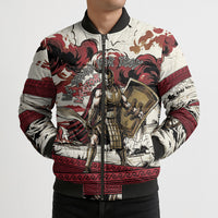 Hector Iliad Stood For Troy Bomber Puffer Jacket Ancient Greek Trojan Prince Hector Sword Shield Battle