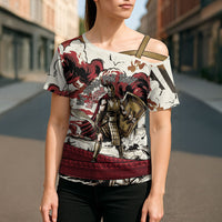 Hector Iliad Stood For Troy Cross Shoulder Shirt Ancient Greek Trojan Prince Hector Sword Shield Battle