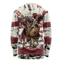 Hector Iliad Stood For Troy Long Sleeve Shirt Ancient Greek Trojan Prince Hector Sword Shield Battle