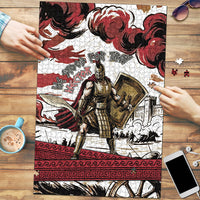 Hector Iliad Stood For Troy Puzzle Ancient Greek Trojan Prince Hector Sword Shield Battle