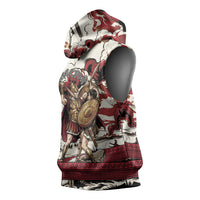 Hector Iliad Stood For Troy Sleeveless Hoodie Ancient Greek Trojan Prince Hector Sword Shield Battle