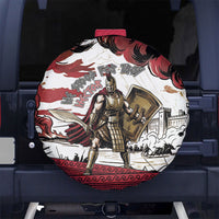 Hector Iliad Stood For Troy Spare Tire Cover Ancient Greek Trojan Prince Hector Sword Shield Battle