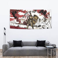 Hector Iliad Stood For Troy Tapestry Ancient Greek Trojan Prince Hector Sword Shield Battle