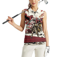 Hector Iliad Stood For Troy Women Sleeveless Polo Shirt Ancient Greek Trojan Prince Hector Sword Shield Battle