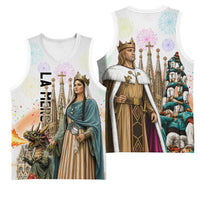 La Merce Festival Barcelona Basketball Jersey Catalan Culture Sagrada Familia Castellers