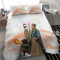 La Merce Festival Barcelona Bedding Set Catalan Culture Sagrada Familia Castellers